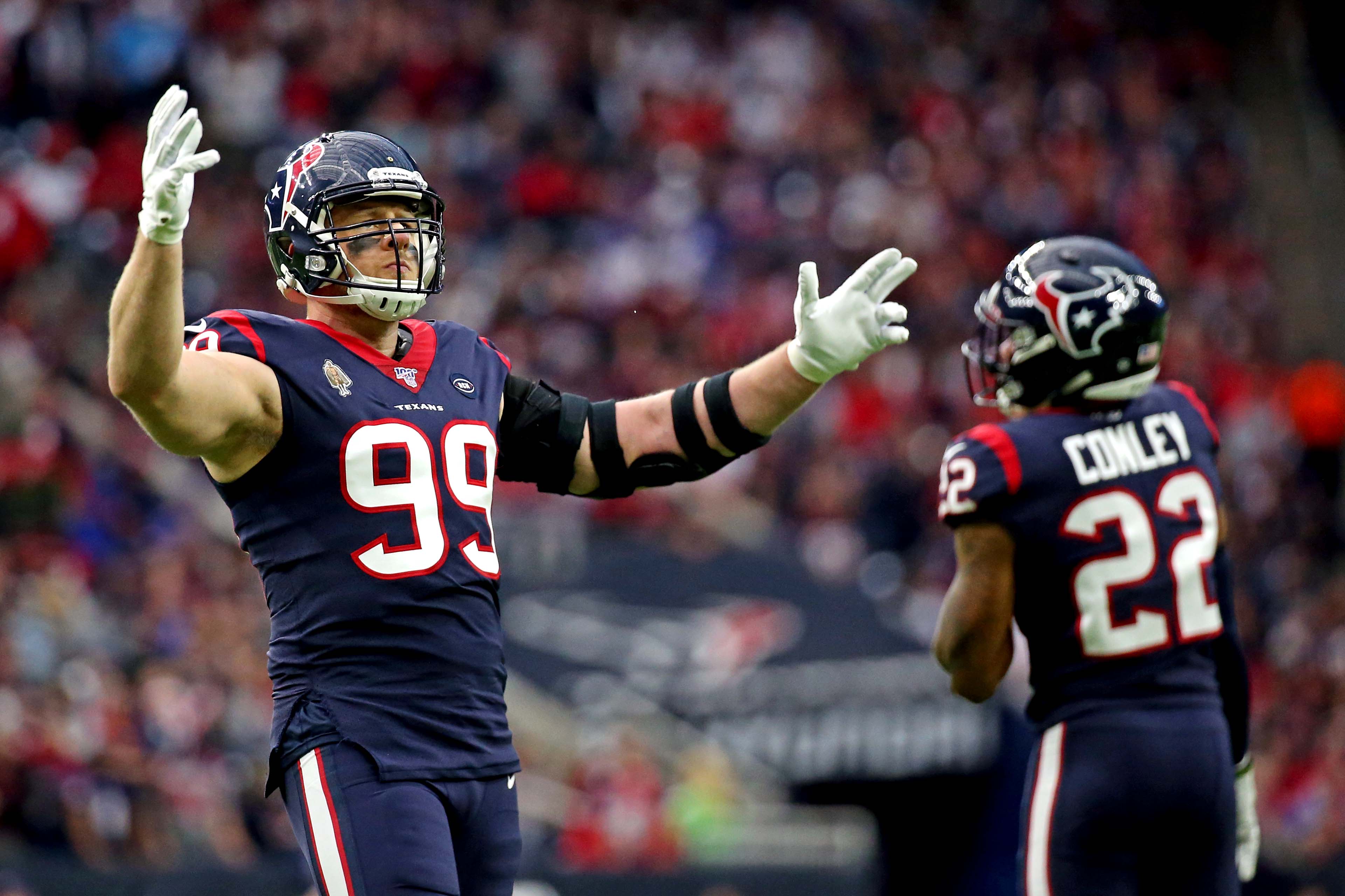 jj watt game jersey